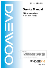 Daewoo KOR-6Q8G5S Service Manual