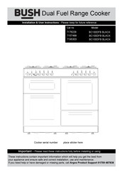 Bush BC100DFB Installation & User's Instructions