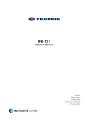Techne IFB-131 Operator's Manual