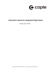 Caple RI733 Instruction Manual