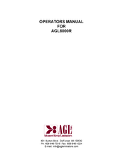 AGL AGL8000R Operator's Manual
