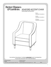 Better Homes and Gardens BH17-084-098-30 Assembly Instructions Manual
