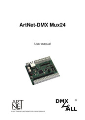 DMX4ALL ArtNet-DMX Mux24 User Manual