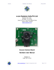 e-con Systems Cocoon Camera Board Hardware User Manual