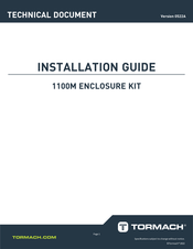 Tormach 1100M Enclosure Kit Installation Manual