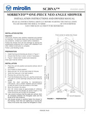 Mirolin SORRENTO NEO Installation Instructions And Owner's Manual