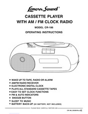 Lenoxx Sound CR-186 Operating Instructions Manual