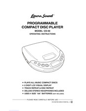 Lenoxx Sound CD-50 Operating Instructions Manual