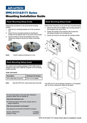 Advantech IPPC-9151 Series Mounting Installation Manual