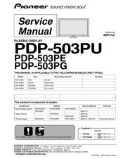 Pioneer PDP-503PG Service Manual