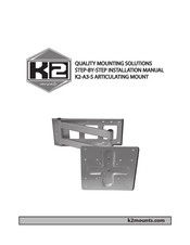 K2 Mounts K2-A3-S Installation Manual