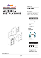 Furniture of America Loraine CM7195V Assembly Instructions Manual
