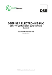 DEEP SEA ELECTRONICS DSE7400 Software Manual