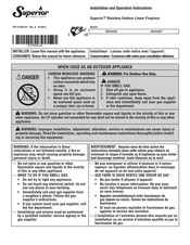 Superior Fireplaces VRE4543E Installation & Operation Instructions