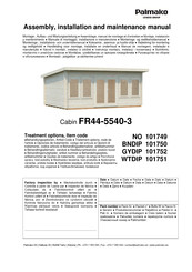Lemeks PALMAKO FR44-5540-3 Assembly, Installation And Maintenance Manual