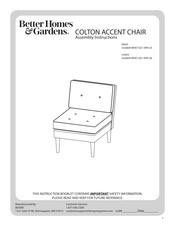 Better Homes and Gardens COLTON BH47-021-099-26 Assembly Instructions Manual