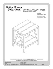 Better Homes and Gardens CONNELL BH18-021-199-25 Assembly Instructions Manual