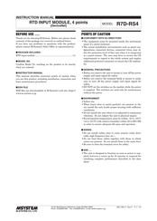 M-system R7D-RS4 Instruction Manual