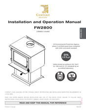 Century Heating CB00021 Installation And Operation Manual