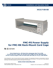 Vicon 217-00-00 Series Installation And Operation Manual