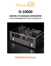 ALLNIC AUDIO D-10000 Owner's Manual