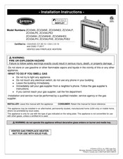 Kingsman Fireplaces ZCV34LPHE Installation Instructions Manual