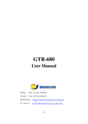 Monicon GTR-680 User Manual