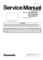 Panasonic TH-P42G10D Service Manual