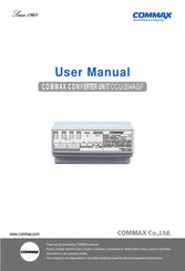 Commax CCU-204AGF User Manual