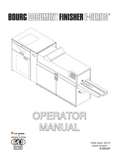 C.P.Bourg Document Finisher E Series Operator's Manual