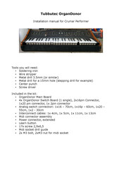 Tubbutec OrganDonor Installation Manual
