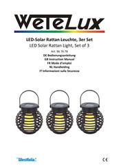 Westfalia WeteLux 96 76 78 Instruction Manual