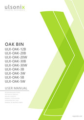 ulsonix OAK BIN ULX-OAK-3W User Manual