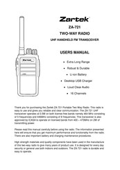 Zartek ZA-721 User Manual