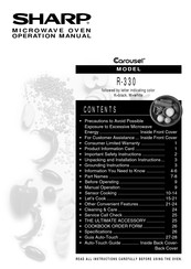 Sharp Carousel R-330 Operation Manual