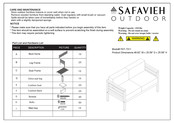 Safavieh Outdoor Kinnell PAT-7311 Assembly Instructions Manual