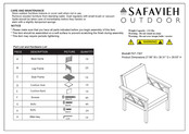Safavieh Outdoor Loanna PAT7307E-2BX Assembly Instructions Manual