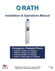 Rath 2100-PLC Cellular 12v Pedestal Installation & Operation Manual