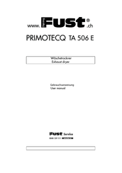 FUST PRIMOTECQ TA 506 E User Manual