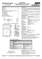 Honeywell Notifier NRX-M711 Installation Instructions Manual