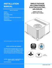 Johnson Controls Unitary Products DP M 024 Series Installation Manual