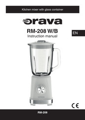 Orava RM-208 W Instruction Manual