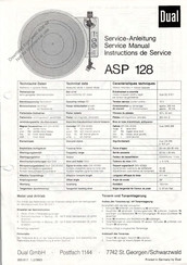 Dual ASP 128 Service Manual