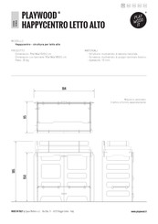 PLAYWOOD HAPPYCENTRO LETTO ALTO Assembly Instructions Manual
