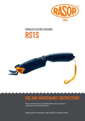 RASOR RS1S Use And Maintenance Instructions