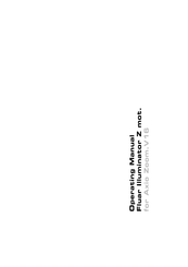 Zeiss Fluar Illuminator Z mot. Operating Manual