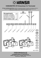 Hansa 4403 Mounting And Operating Instructions