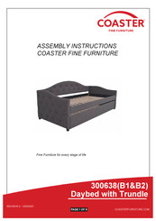 Coaster Sadie 300638 Assembly Instructions Manual