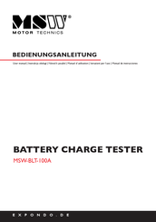 MSW Motor Technics MSW-BLT-100A User Manual