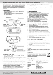 Clas Ohlson SR432 Quick Start Manual